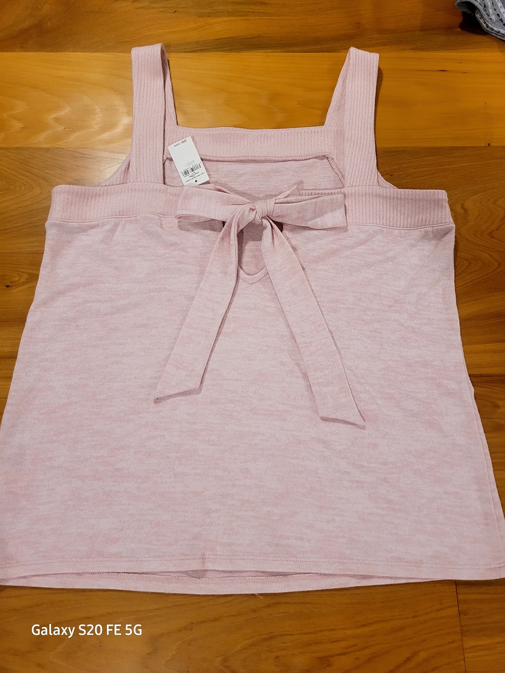 GAP Light Pink Tie-Back Knit Tank